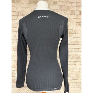 CRAFT Long Sleeve Thermal Base Layer Shirt Active Small Black Seaqual Small
